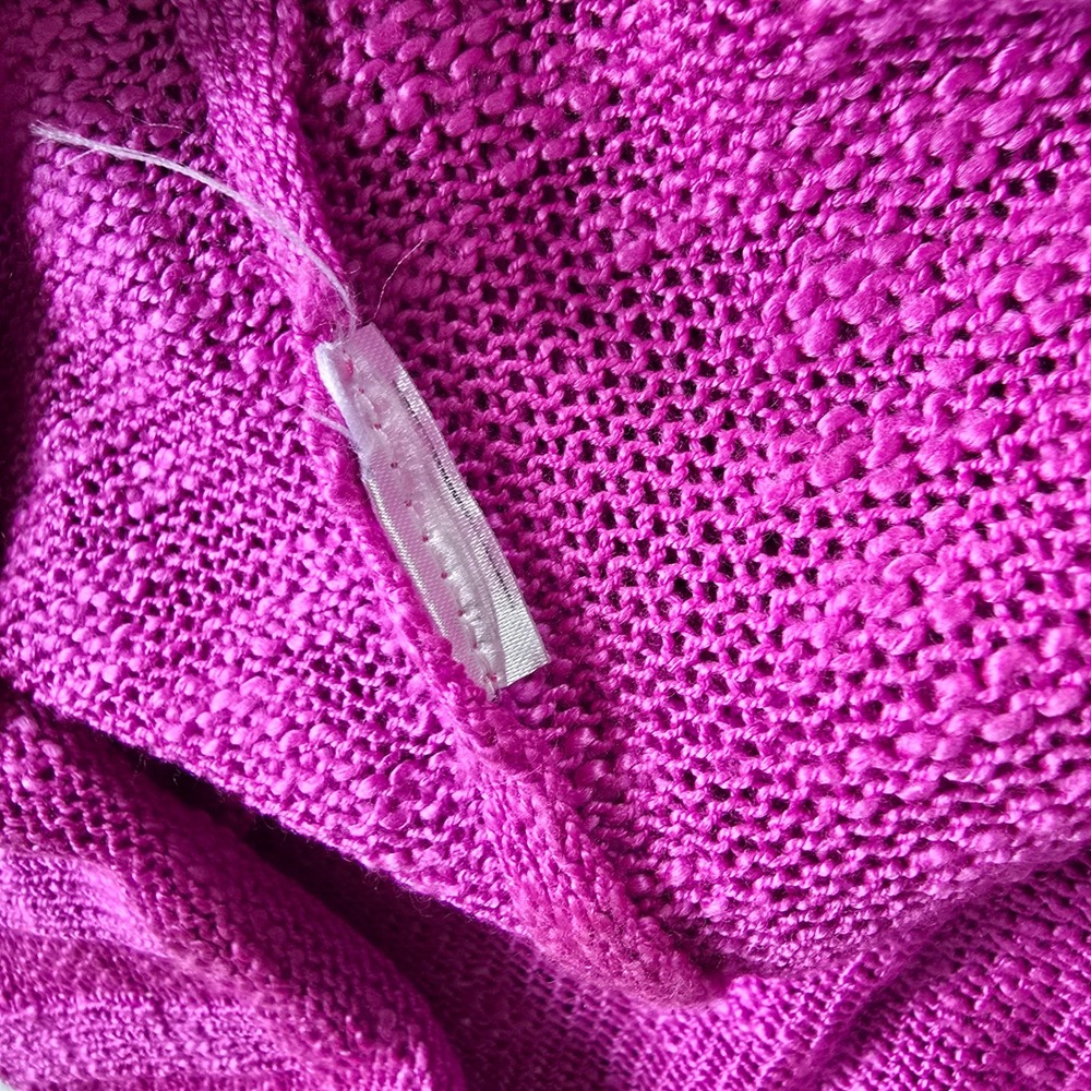 Womens Pink V-Neck Lightweight Knit Sweater Tank Top Size XL - Picture 3 of 4